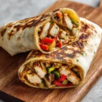 serving cottage cheese flatbread with fillings