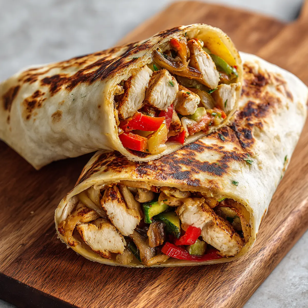 serving cottage cheese flatbread with fillings