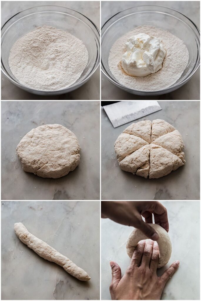Step-by-step process of making homemade protein bagels from scratch